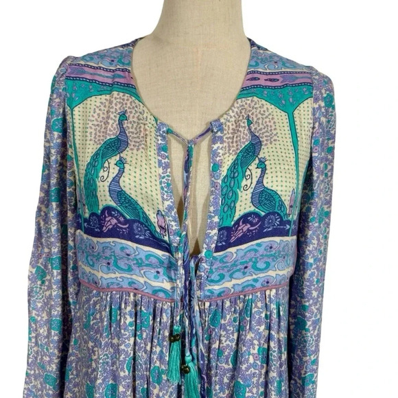 Spell and the Gypsy Collective Xanadu Boho Maxi Dress Original Release Peacock - Picture 5 of 16